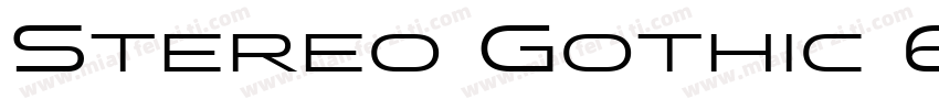 Stereo Gothic 650 Regular字体转换